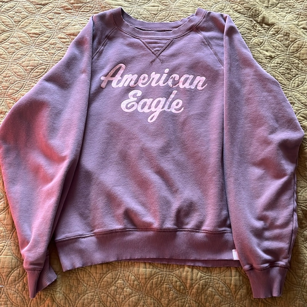 Brown American Eagle Crewneck